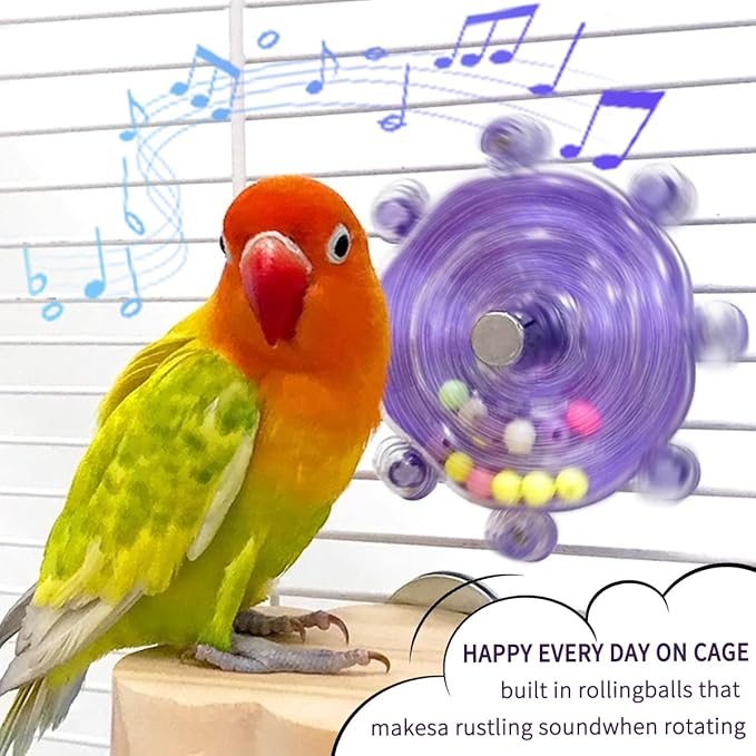 Parakeet Toys, Interactive Parrot Training Toys, Rotating Parrot Cage Bird Toys, Cockatiel Toys, Budgie Educational Toys, Lovebird Toys, Quaker Parrots, Starlings, Lorikeets, Sun Parrots