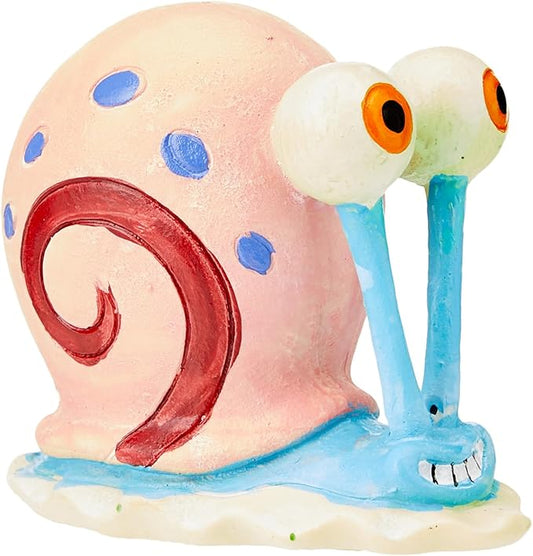 Spongebob Penn-Plax Spongebob Squarepants' Gary The Snail - Large Resin Aquarium Ornament (SBR22) Add a Little Bikini Bottom Decor to Your Tank,Multicolor,3"