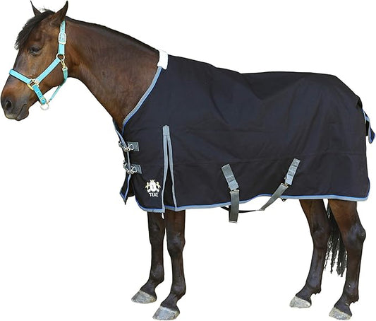 T TEKE Ultimate Turnout Blanket for Horses, 1050D Ballistic Nylon Outer, 220g Medium Weight Filling