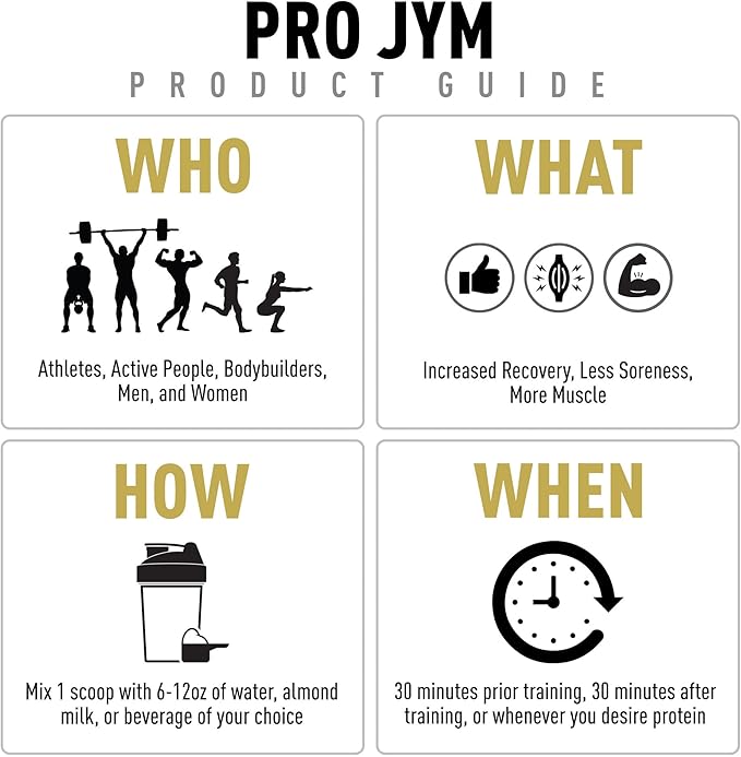 Pro JYM Chocolate Peanut Butter Protein Powder - Whey Protein Isolates, Casein, & Milk Protein, Lean Muscle Building for Men & Women, JYM Supplement Science, 22 Servings