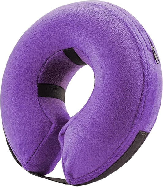 BENCMATE Inflatable Dog Cone Collar Alternative, Soft Dog Cone for Small Medium Large Dogs and Cats, Neck Recovery ECollar Donut Collar After Surgery (XXLarge, Purple)
