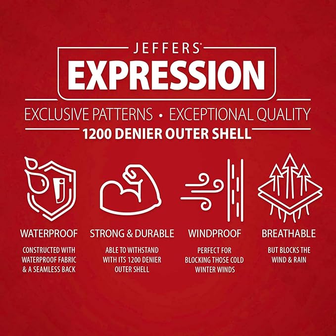 Jeffers Expression 1200 Denier Standard Neck Turnout Sheet, Cattle Drive, 72"- Waterproof, Breathable Horse Sheet with 0g Polyfill, No Insulation, Ideal Protection for Wind & Rain, Lightweight