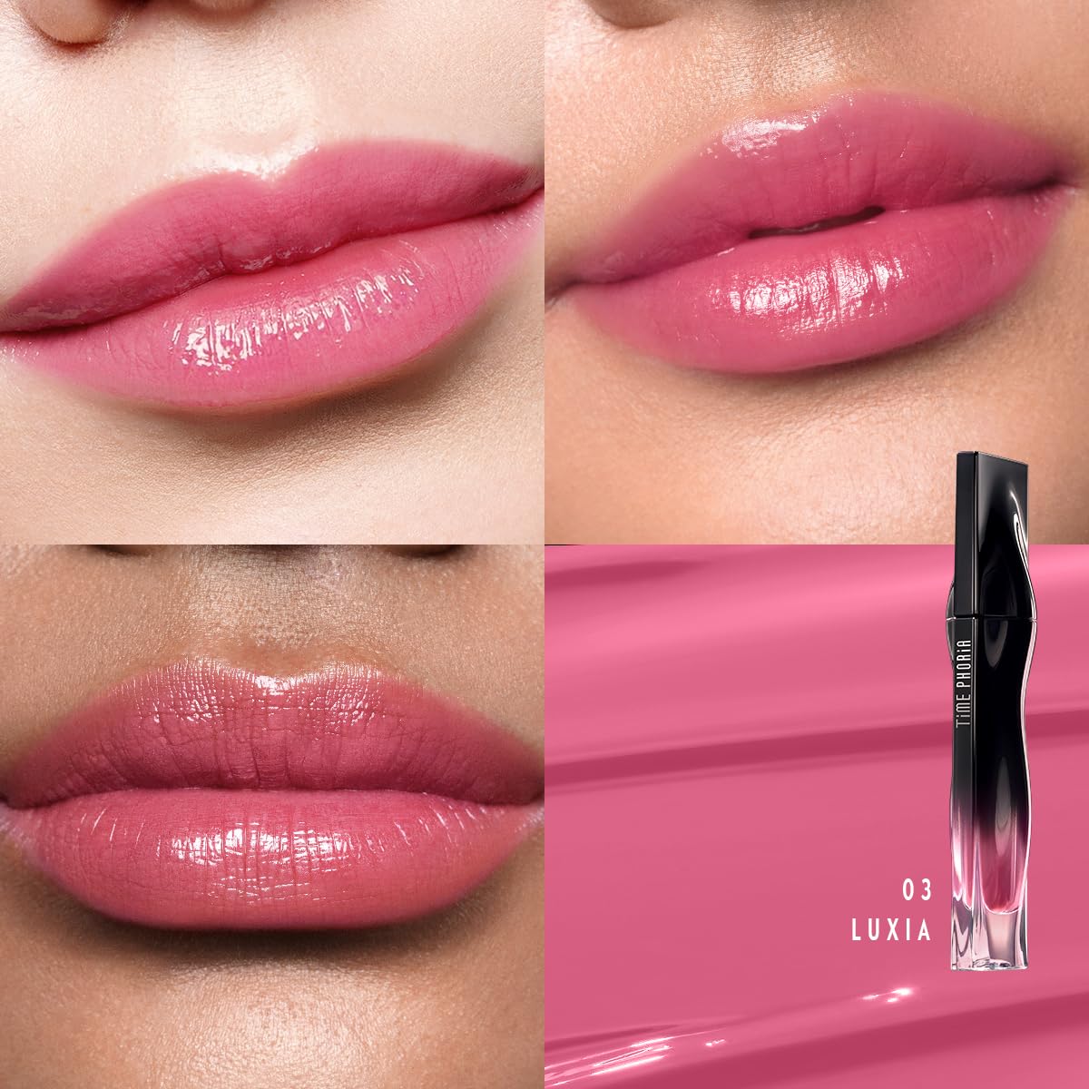 STELLAR DUST LIP STAIN-Long Lasting, Waterproof and Transferproof Lip Tint, Glossy Finish Lip Gloss, Lightweight Lipstick, High Coverage, Vivid Color (03)