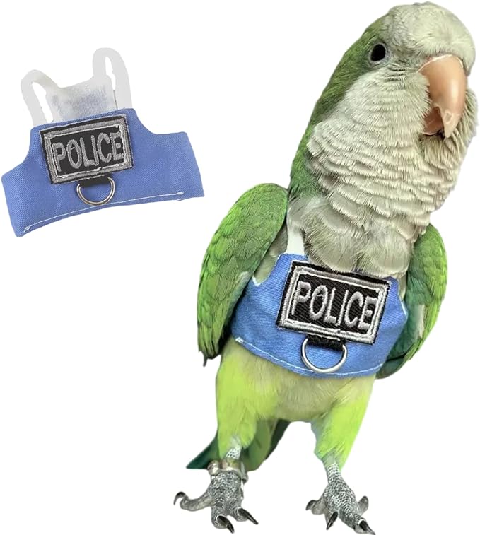 Bird Flight Harness Vest, Parrot Flight Suit with Leash, Bird Flying Clothes with Rope and Handle for Outdoor Activities (Without Leash,Sun Conure)