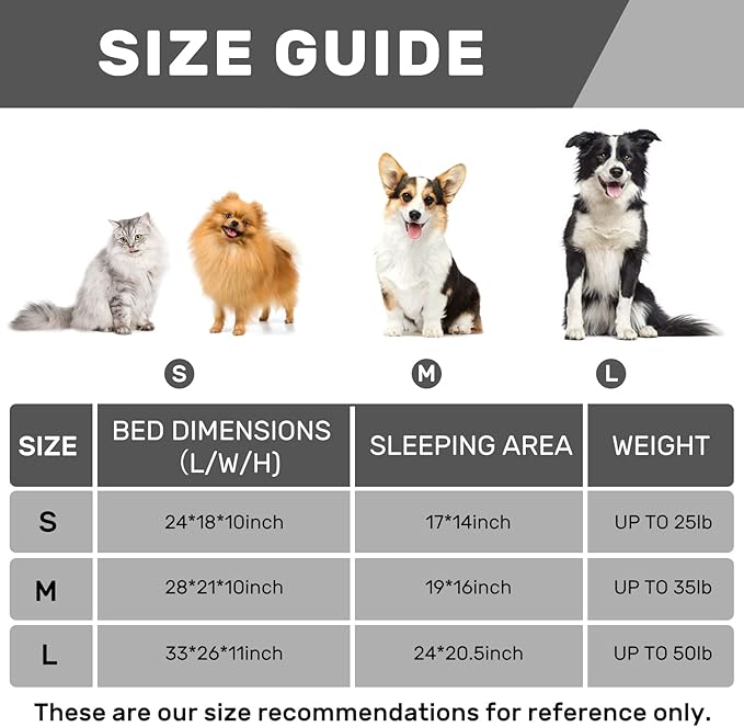 Hollypet Fluffy Plush Pet Sofa Soft Calming Pet Sofa Beds for Medium Small Cats and Dogs, Dark Brown