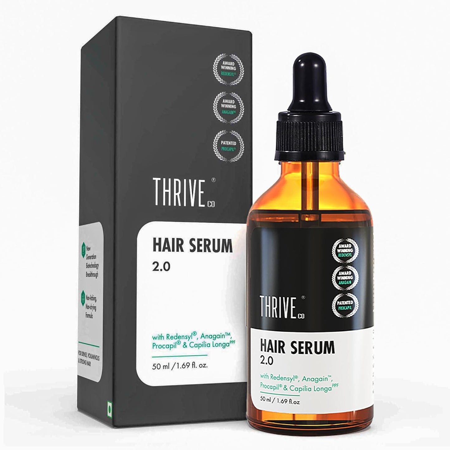 Anveya Rosemary Hair Growth Serum | Hair Serum for Hair Growth with Redensyl, Procapil, Anagain & Capilia Longa | Rosemary for Hair Growth | Best Hair Growth Serum & Hair Serum for Men & Women | 50ml