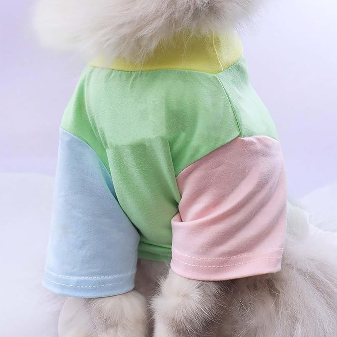 Custom Dog Birthday Shirt,Personalized Pet Apparel Print with Name Age Number,Pet Birthday Outfit,Lightweight Breathable Cotton Vest for Small Medium Large Dogs Cat (Dopamine Yellow, Large)