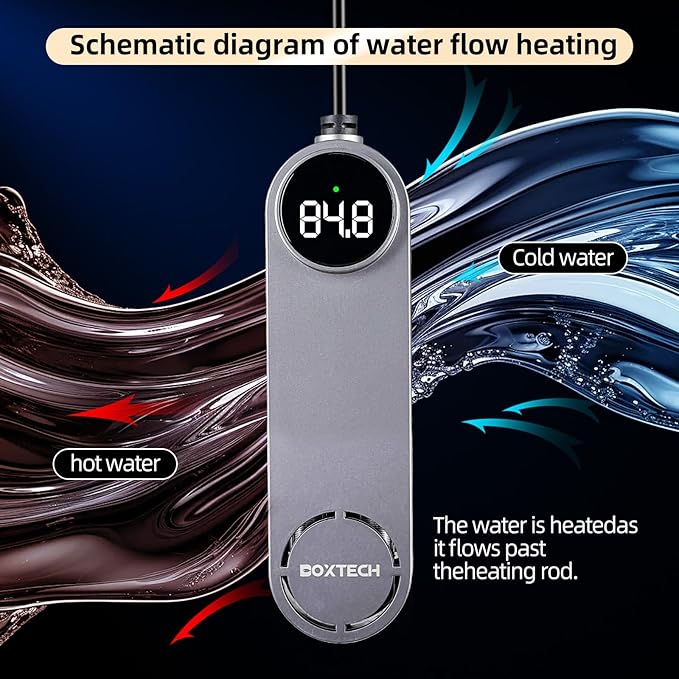 UPETTOOLS Aquarium Heater 50W/100W/200W/300W – Submersible Fish Tank Heater with Digital LED Display & External Controller, Dry-Run and Overheat Protection, for Freshwater, Saltwater, Reef Tanks