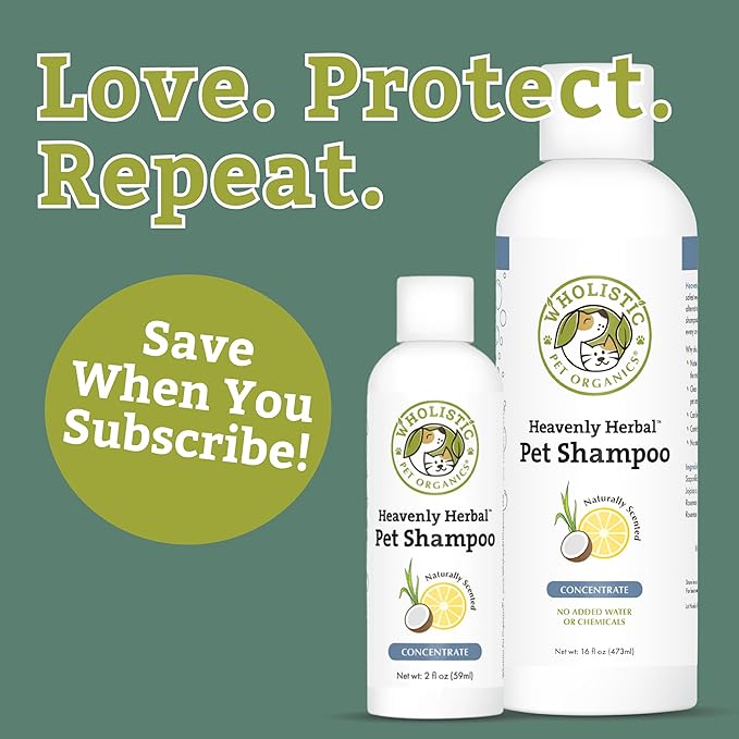 Wholistic Pet Organics Heavenly Herbal Pet Shampoo, 16 fl oz