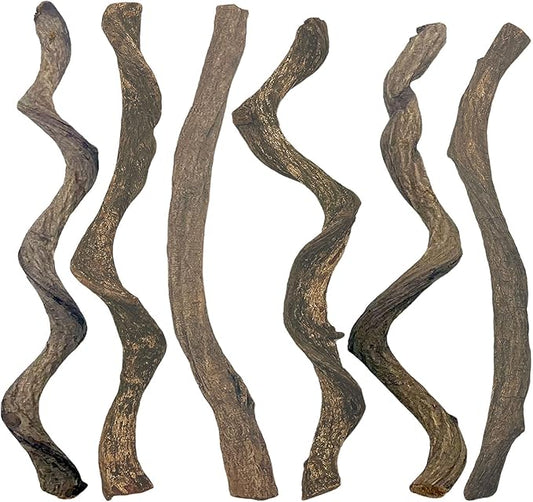 BNOSDM Reptile Forest Climbing Branch Decor Crested Gecko Climb Wood Natural Branches Tree for Snake Frog Chameleon Spider Bearded Dragon Terrarium Habitat Tank Accessories,6PCS