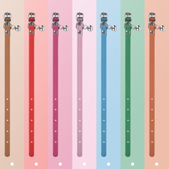 XS Dog Collar for Teacup Adjustable Teacup Dog Collar for Small Medium Large Dogs 3/8 inch Width (HotPink, XS)