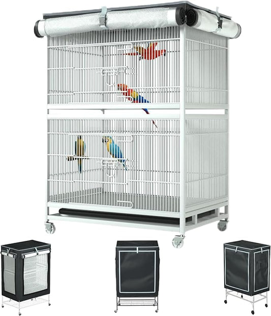 Universal Large Bird Cage Cover - Bird Cage Covers for Night, Good Night Bird Cage Cover for Large Bird Cage，Size 32inx 21inx 46in