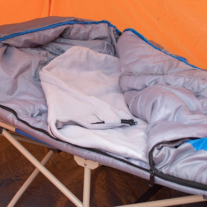 OSAGE RIVER Sleeping Bag Liner, Microfiber Fleece Travel Sheet Sleep Sack for Camping Travel Backpacking, Lightweight Zippered Sleeping Bag Inner Liner, Adults & Kids