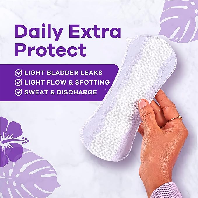 Always Anti-Bunch Xtra Protection Daily Liners, Long Length, Unscented, 136 Count x 2 (272 Count Total)