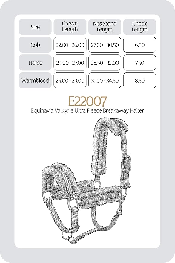 Equinavia Valkyrie Ultra Fleece Breakaway Horse Halter | Padded Fleece Adjustable Safety Halter with Nylon Webbing - Wine Red/Black - Cob