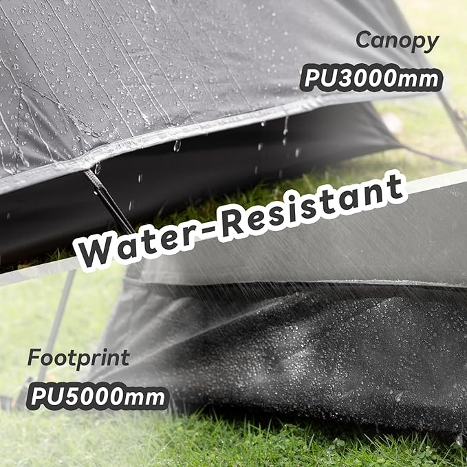 Forceatt Camping Tent 2/3/4 Person, Professional Waterproof & Windproof Lightweight Backpacking Tent Suitable for Outdoor,Hiking,Camping, Mountaineering and Travel
