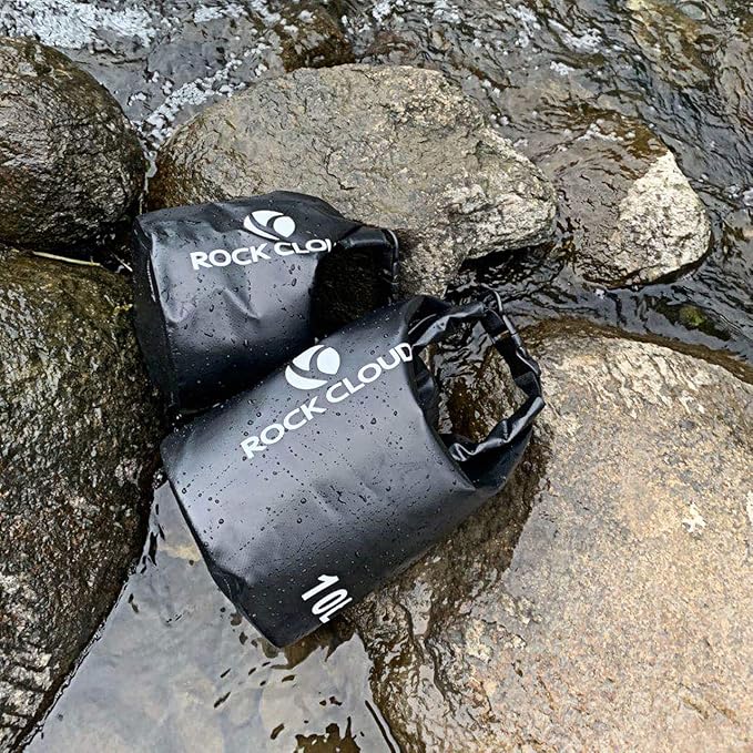 ROCK CLOUD Dry Bag Waterproof 5L Dry Sack for Kayaking Rafting Boating Beach Surfing Swimming Canoe Camping Hiking Fishing Ski, Yellow
