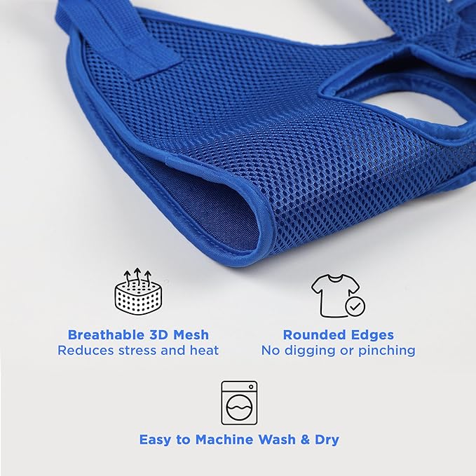 Pet Grooming Hammock for Cats & Small Dogs – Nail Clipping Kit with Sling, Clippers, File, Glove, Straps & Carabiners – Ideal for Trimming & Ear Cleaning – [S/XS] (Black, Extra-Small)