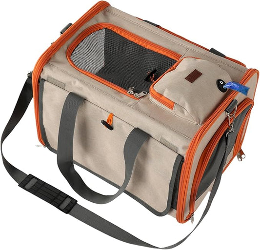 Dog Carriers for Small Dogs Stylish Cats Carrier Airline Approved Pets Softsided Bag for Cats Puppy,Large Pocket,Breathable,Pet's Carrier Privacy Protection Outdoor Travel Kitties Kennel