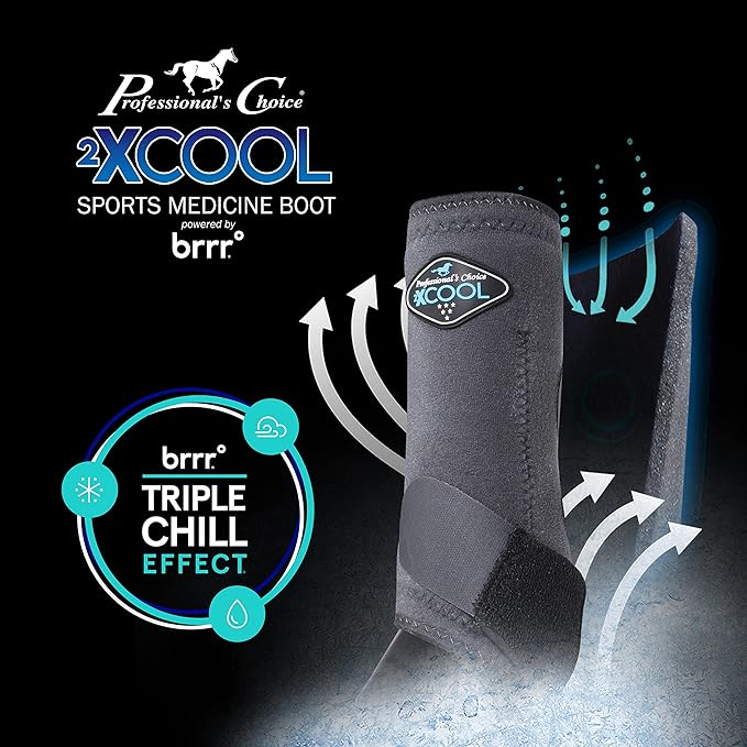 Professional's Choice 2XCOOL Sports Medicine Horse Boots | Protective & Breathable Design for Ultimate Comfort, Durability & Cooling in Active Horses | 2 Pack Small Turquoise
