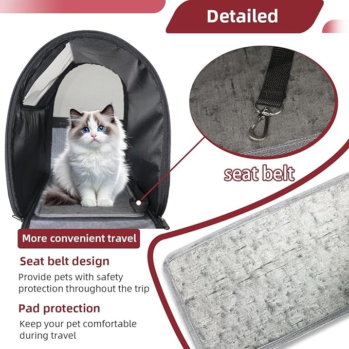 Chalk Dog paw Print Pet Carrier Airline Approved Soft Sided Portable Cozy Travel Pet Bag, Car Seat Safe Carrier for Cats and Dogs