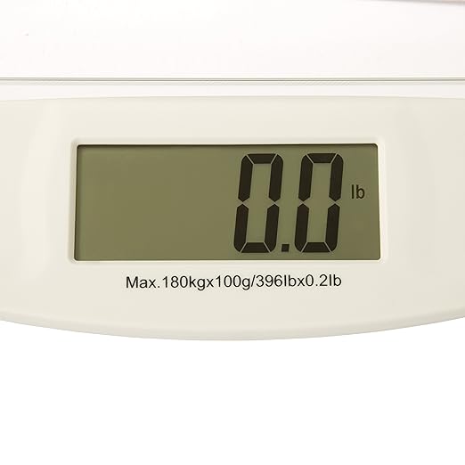 Digital Body Weight Bathroom Scale - Step-On Weighing Machine - Accurate Measurement - Large LCD Display with Clear Glass Base by Bluestone