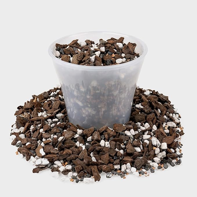 Premium Bonsai Soil All Purpose Fast Draining Mix - 20 Quart - Pumice, Lava, Calcined Clay and Pine Bark Potting Pre Mixed Bonsai Plant Soil Mixture by GARDENERA - Made in USA - (4 Bags of 5QT)