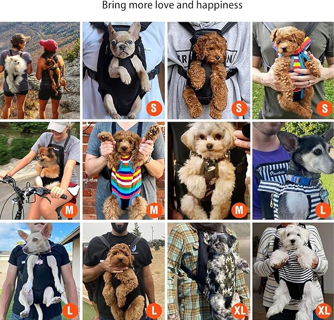 Lightweight Pet Backpack Carrier for Small Dogs & Cats - Easy-Fit Adjustable Straps, Basic Legs-Out Design, Durable for Daily Use (Fits Pets Under 15lb) (Yellow-White Color-Blocked, XX-Large)