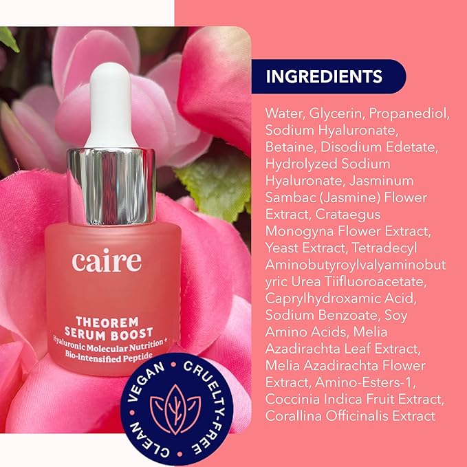 Caire ‘Own Your Age’ Bioavailable Hyaluronic Acid Collagen Peptide Serum for Face, Eyes + Neck | 15ml