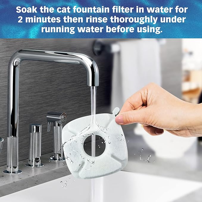 PET STANDARD Water Filters, Compatible with VEKEN® 95oz/2.8L Fountain, Pack of 12