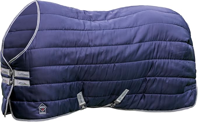 LeMieux Arika Stable-Tek 100g Blanket - Diamond Ripstop Outer - Breathable and Stain Repellent - Navy - 66"