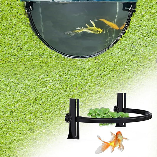 Aquarium Floating Plant Barrier, Floating Plant Corral Self Adjusts to Water Level Fish Tank Fence Keeps The Floaters Away from The Filter