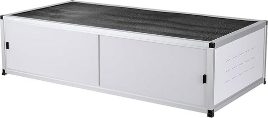 Versatile PVC Reptile Cabinet with Acrylic/PVC Door Options - Large Reptile Terrarium 48 * 24 * 12 inch Ideal for Snake Cage or Multi-Functional Enclosure (12-Inches Height)
