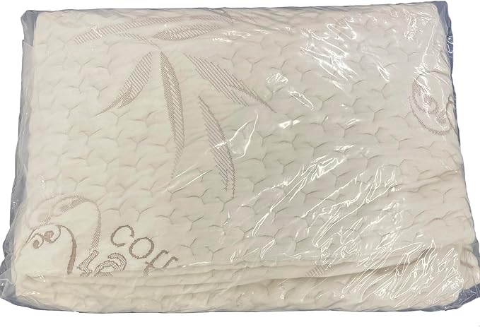 FoamRush 6" Bunk (34" x 75") Soft, Fitted, Zippered Mattress Cover Replacement, Premium Cotton, Waterproof, Non Skid Bottom, Mattress Pad Cover, Mattress Not Included