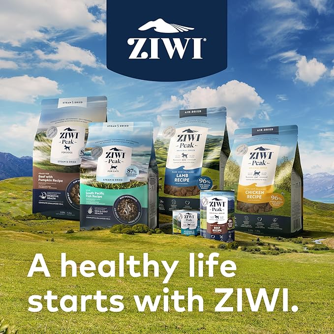 ZIWI Peak Steam & Dried Dog Food - Grass-fed Beef w/Pumpkin - High Protein, Low Carb, All Breeds & Lifestages, for Digestive Health (113.6oz)