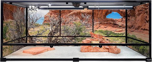 Carolina Custom Cages, 60Lx24Wx24H Tall Extra-Extra-Long Deep Terrarium; Easy Assembly